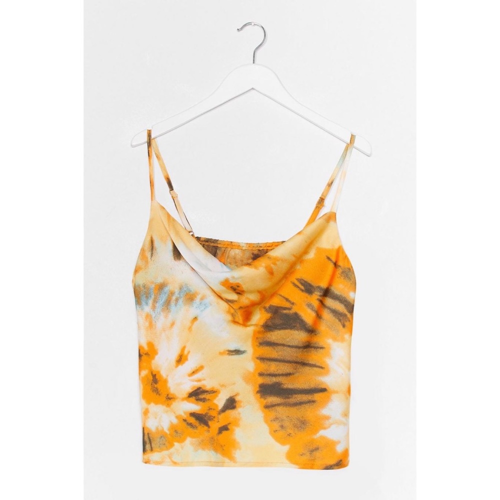 Nasty gal tie dye camisole top size 4 NWT